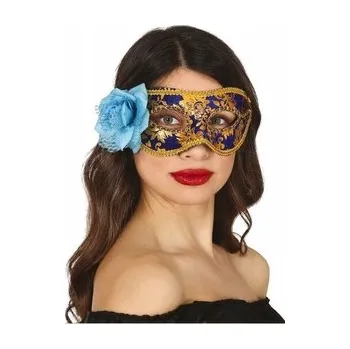 Karnevalová maska Maska na oči (benátská) Guirca 12964 modrá