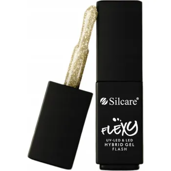 Lak na nehty Silcare Flexy Hybridní Lak na Nehty Flash Zlatý