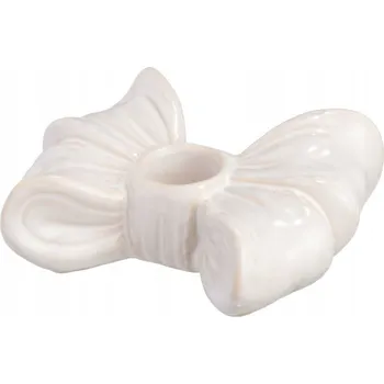 Svícen KERAMICKÝ SVÍCEN MAŠLE BÍLÝ 9X10,5X4 CM DO INTERIÉRU