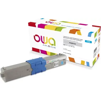 OWA Armor toner kompatibilní s OKI 44469724, 5000st, modrá/cyan