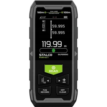 Měřící laser LASEROVÝ DÁLKOMĚR OBOUSTRANNÝ DLP200DG 2x100M STALCO PERFECT S058298004