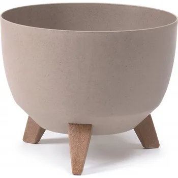 Lamela LAMELA, plastová mísa na nožkách ROMA, průměr 29 cm, latte