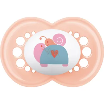 MAM Ortodontická silikonová Dudlík Mam, 16 m +, 1 ks, růžová