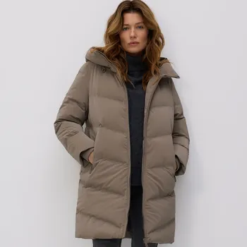 Dámský kabát Reserved - Prošívaná bunda - šedobéžová - 714HD-74X - 714HD-74X-L