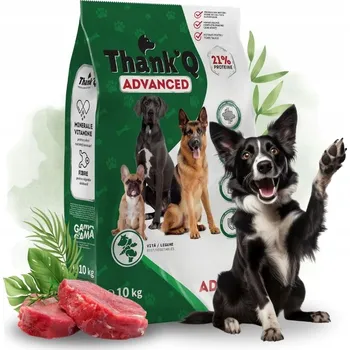 Krmivo pro psa Suché krmivo THANK'Q ADVANCED pro dospělé psy se zeleninou 10 kg
