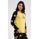 Vienetta Dámské pyžamo dlouhé Včelka: žlutá S