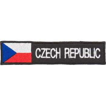 Nášivka Nášivka plátek Czech Republic černý VELCRO