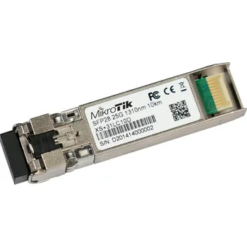 Počítač MikroTik XS+31LC10D Optický modul, kombinovaný, SFP/SFP+/SFP28, SM, 10km, 1,25/10/25Gbps, 1310nm, 2x LC/UPC XS+31LC10D