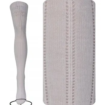 Dámské spodní prádlo Vzorované Punčocháče Calzamia 60den bílé BIANCO velikost 2