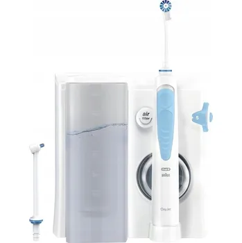 Elektrický zubní kartáček Irigátor Oral-B OxyJet MD20 s mikrobublinkami, bílý, 136 ml