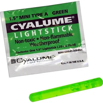 kempingová lampa CAYLUME lightstick mini type A GREEN