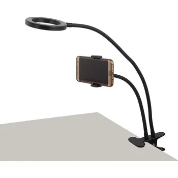 Lampička Stolní lampička Verk Group USB lampa 2v1 černá, výkon až 12 W