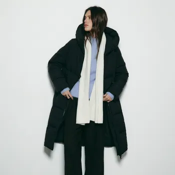 Dámský kabát Reserved - Prošívaná péřová bunda - černý - 678AY-99X - 678AY-99X-XXL