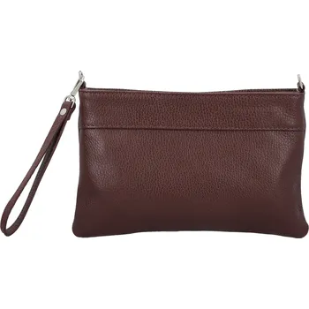 Kabelka Módní dámská kožená mini crossbody kabelka Kaliopi, tmavě vínová