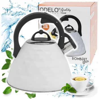 Konvice na čaj Konvice tradiční ocelová Odelo 3 l bílá