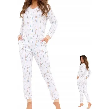 Dámské pyžamo Dámská kombinéza Cornette 786/435 Fox 2 vel. XL (42) s kapsami na spaní