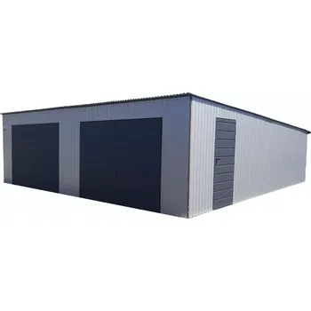 Přístřešek na auto 60. Plechová garáž 8 x 8 m