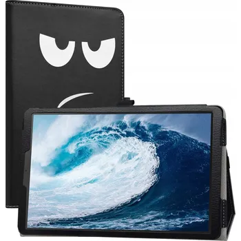 Pouzdro na mobilní telefon POUZDRO LENOVO 10W 10" ČERNÉ EKO KŮŽE ZAVÍRACÍ S KLOPOU OCHRANNÉ - NETÝKEJ SE