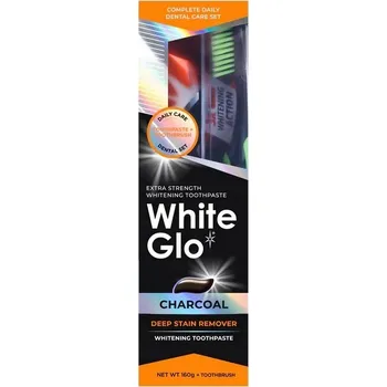 zubní pasta White Glo Zubní pasta s aktivním uhlím, extra silná, 160 g