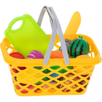 Hra na obchod Icona Košík na nákupy s potravinami 27 x 17,5 x 12,5 cm