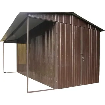Zahradní domek 24B. Plechová garáž 3 X 5 m domek
