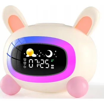 Budík BUDÍK PRO DĚTI TRÉNINK SPÁNKU KRÁLÍK 5 BAREV SVĚTLA 1800 MAH TYPE-C