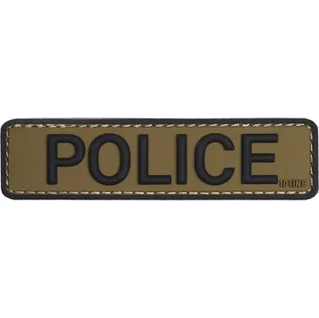 Nášivka Nášivka POLICIE green velcro 3D PVC