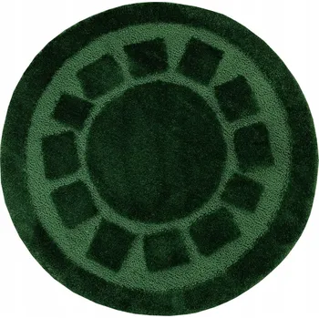 Koupelnová předložka KOUPELNOVÁ PŘEDLOŽKA PROTI SKLUZU KULATÝ LAHVOVĚ ZELEŇ OCEAN prům. 67 cm