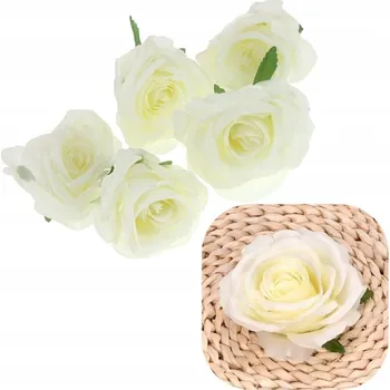 umělá květina Růže Růžička Květinová Hlavička - Umělé Umělé Květy pro Dekorace a Aranžmá, 5 ks