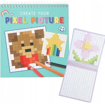 omalovánky Pixelová omalovánka Pixel Picture čtverečky obrázky malování Depesche