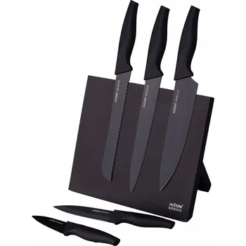 SADA 5 KUCHYŇSKÝCH NOŽŮ V ČERNÉM BLOKU