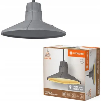 Závěsné Stropní Svítidlo Dekorativní E27 Šedý Betonový Závěs Decor Ledvance