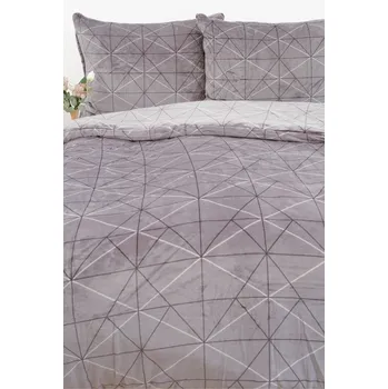 Povlečení Prodloužené povlečení mikroplyš Exclusive – Sebastian šedý