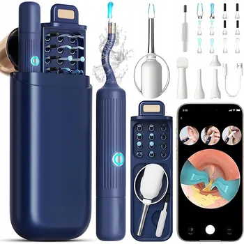 SMART OTOSKOP Z KAMERĄ PRO ČIŠTĚNÍ UŠÍ ENDOSKOP KLEŠTĚ SADA