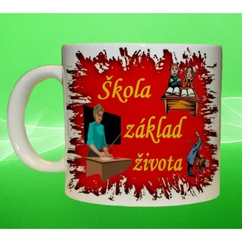 hrnek učitelka škola základ života 75 ml (Hrneček profese učitelka)