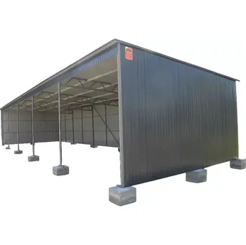 Přístřešek na auto 6H. Plechová hala 20 x 5 m