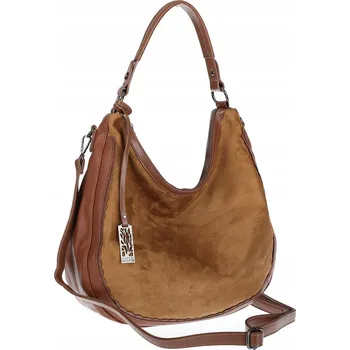 Kabelka Dámská kabelka shopper vak semiš A4 elegantní taška CC6632 Hnědá