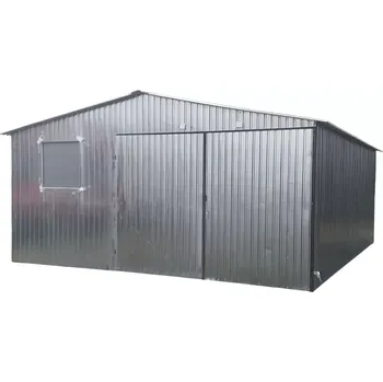 Garážová vrata 15. Plechová garáž 5 x 5