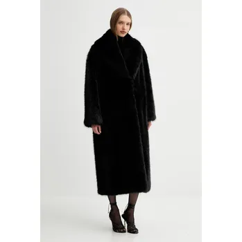 Dámský kabát Kabát Elisabetta Franchi černá barva, CP69A58E2 99X, vel. 40