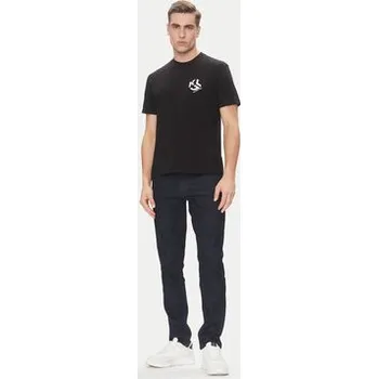 Pánské tričko Karl Lagerfeld Jeans T-Shirt A2M17072 Černá Regular Fit XXL