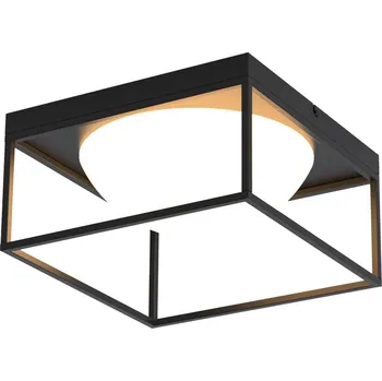 Mantra Desigual, moderní stropní svítidlo 3xE27, černý kov/sklo, 40x40cm