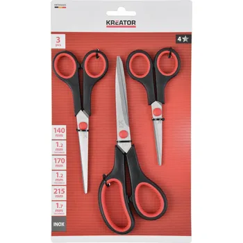 Sada nářadí Nůžky SET 3 ks KREATOR KRTH00405