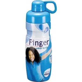 Láhev LAHEV DĚTSKÁ LAHEV NA PITÍ 746 Lock&Lock Finger NA VODU, NÁPOJE 450 ml MODRÁ