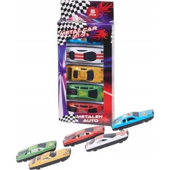 autíčko Auta pro chlapce z odolného kovu, 5 kusů autíčka