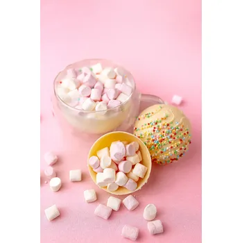 Čokoláda Čoko bomba s marshmallow - bílá čokoláda Poček kusů v jedné krabičce: 1 ks - 198 Kč