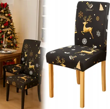 Vánoční dekorace Dekorativní potah na židli Korbi sob