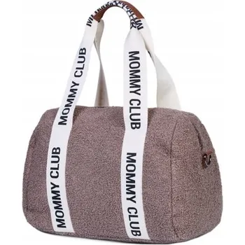 Přebalovací taška Childhome Taška na kočárek Mommy Club Signature Teddy Soft brown