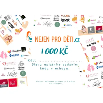 Dárková visačka poukazy Dárkový poukaz 1000 Kč