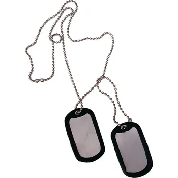 Vojenské psí známky ID známka US dog tags Stříbrná