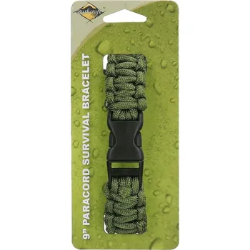 Vybavení pro přežití Vojenský PARACORD náramek BCB green